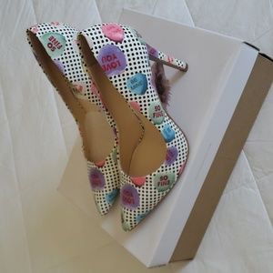 Jessica Simpson JS-Cassani Multicolor Be Mine Stilleto Pumps